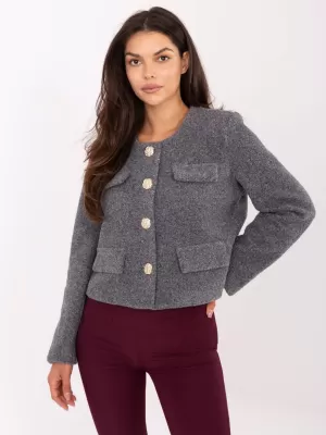 Dámská bunda RUE PARIS IT-KR-FL9586.64 DARK GREY