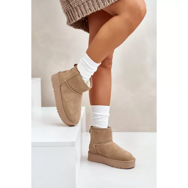  Dámské sněhule BOTO NN605 KHAKI 