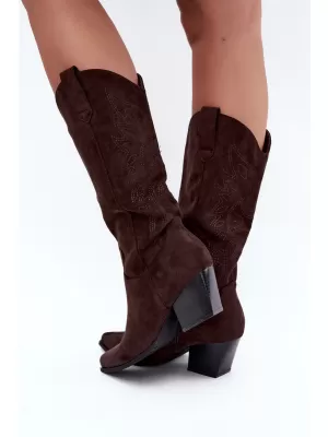 Dámské kozačky BOTO 7627A BROWN