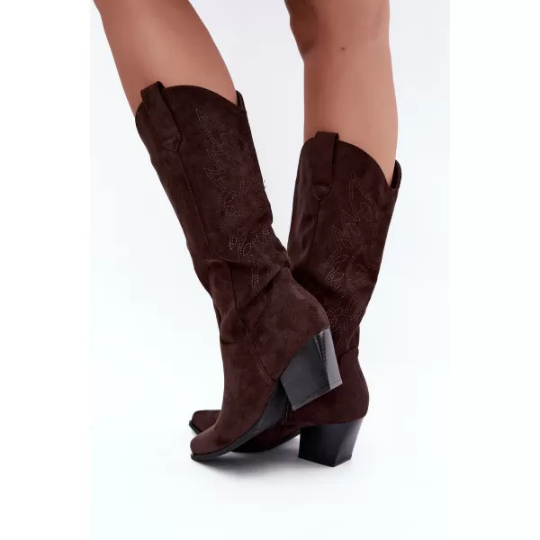  Dámské kozačky BOTO 7627A BROWN 