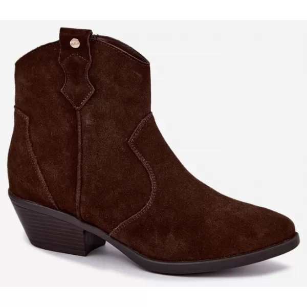  Dámské kotníkové boty BIG STAR SHOES SS274463 HNĚDÁ 