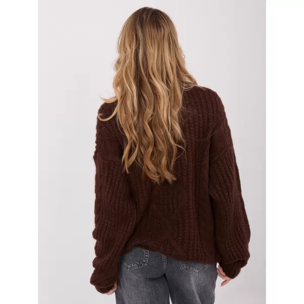  Dámský svetr FACTORY PRICE IN-SW-33831.25 DARK BROWN 