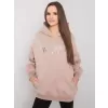Dámská mikina RUE PARIS RV-BL-7357.35X DARK BEIGE