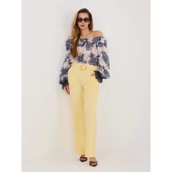  Dámské kalhoty RUE PARIS IT-SP-FL8252-1.90 BRIGHT YELLOW 