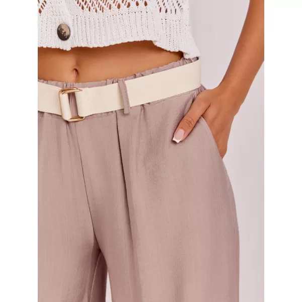  Dámské kalhoty RUE PARIS IT-SP-10368.34 DARK BEIGE 