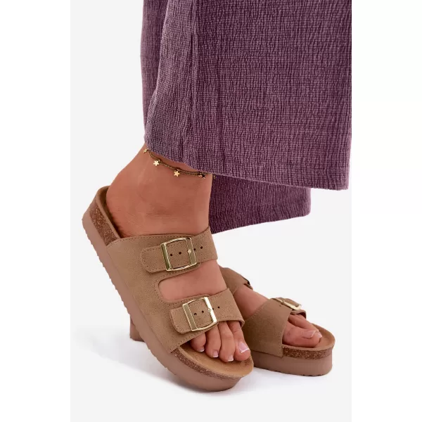  Dámské pantofle VINCEZA 102657 BEIGE 