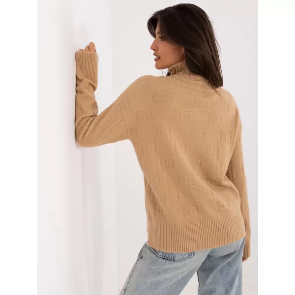  Dámský svetr WOOL FASHION ITALIA AT-SW-2342-1.35 CAMEL 