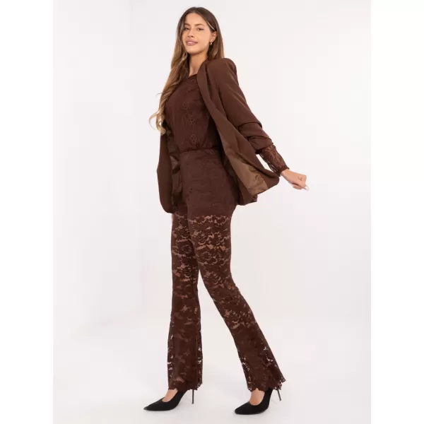  Dámské kalhoty ITALY MODA MI-SP-K69-3.21P BROWN 