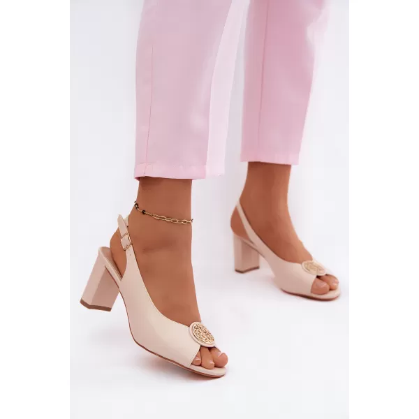  Dámské sandály BOTO 26SD98-9823 BEIGE 