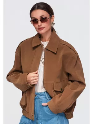 Dámská bunda OMBRE OW-JANP-0142 CAMEL