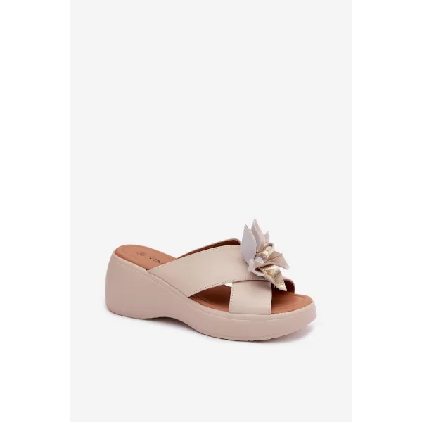  Dámské pantofle VINCEZA 41511 BEIGE 