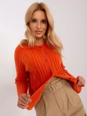 Dámský svetr WOOL FASHION ITALIA AT-SW-2346-2.99P ORANGE
