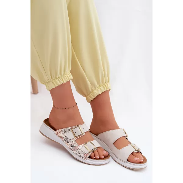  Dámské pantofle INBLU SD000001 BEIGE 