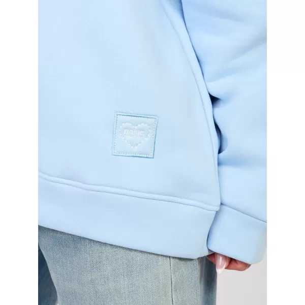  Dámská mikina RUE PARIS RV-BL-A1037.06 LIGHT BLUE 