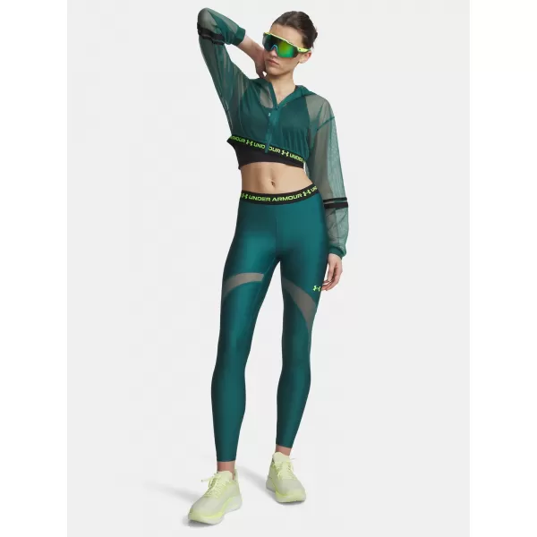  Dámské legíny UNDER ARMOUR HEATGEAR MESH LEGGING 6010009-338 ZELENÁ 