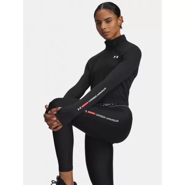  Dámské triko UNDER ARMOUR TECH BRANDED 1/2 ZIP 6009988-001 ČERNÁ 