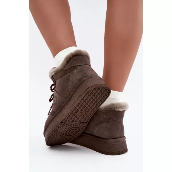  Dámské sněhule BIG STAR SHOES UU274313 BROWN/BEIGE 