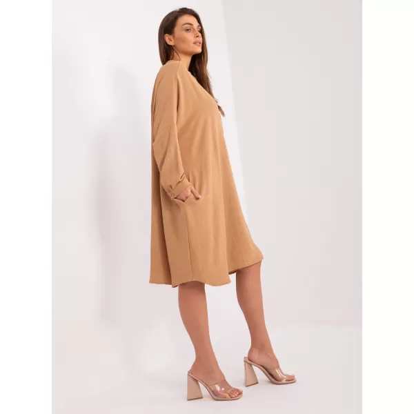  Dámské šaty ITALY MODA DHJ-SK-15506A.94P CAMEL 