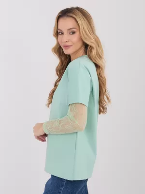 Dámské triko ITALY MODA MI-BZ-4227.61 PISTACHIO