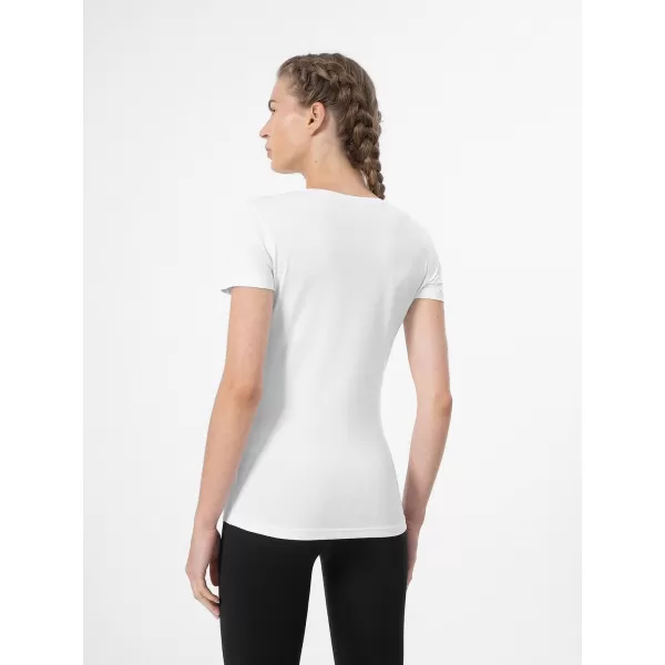  Dámské triko 4F 4FWMM00TTSHF2356 WHITE 