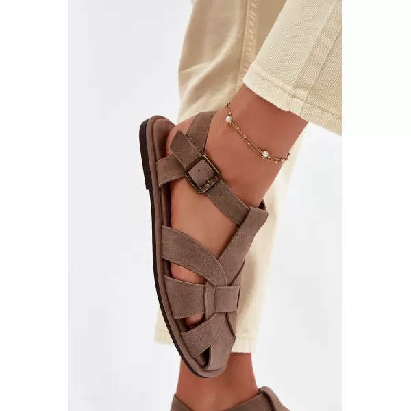  Dámské sandály BIG STAR SHOES TT274250 BEIGE 