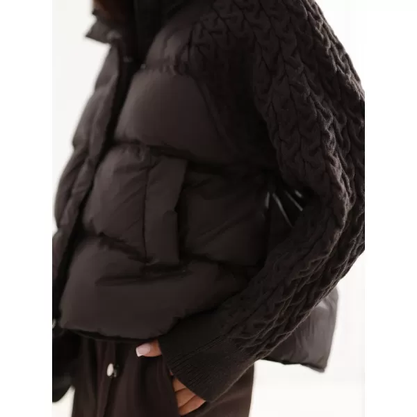 Dámská bunda FACTORY PRICE MBM-KR-0508.00P DARK BROWN 