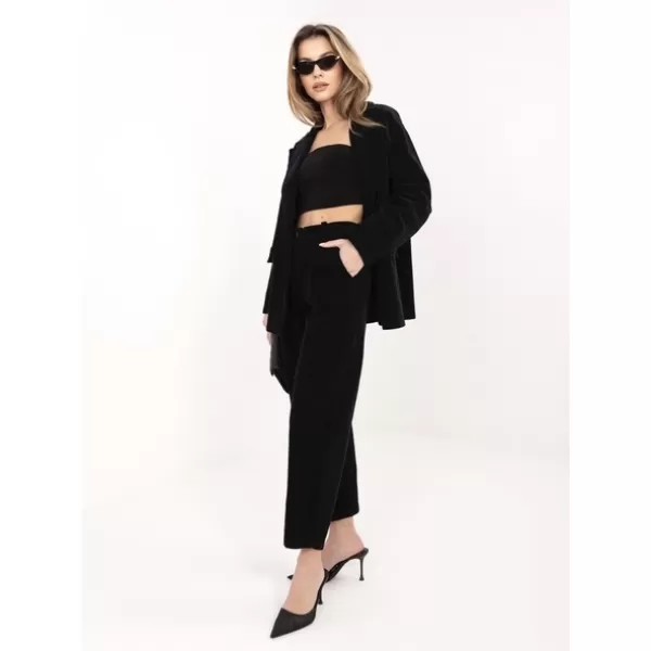  Dámské kalhoty RUE PARIS IT-SP-FL8916.80 BLACK 