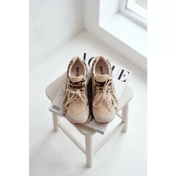  Dámské tenisky BIG STAR SHOES TT274549 BEIGE 