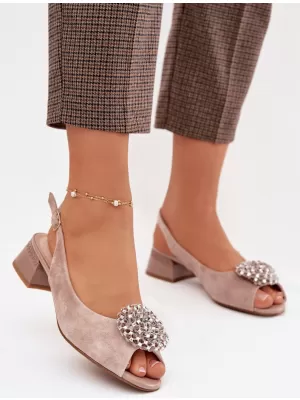 Dámské sandály D&A 41955-19 BEIGE