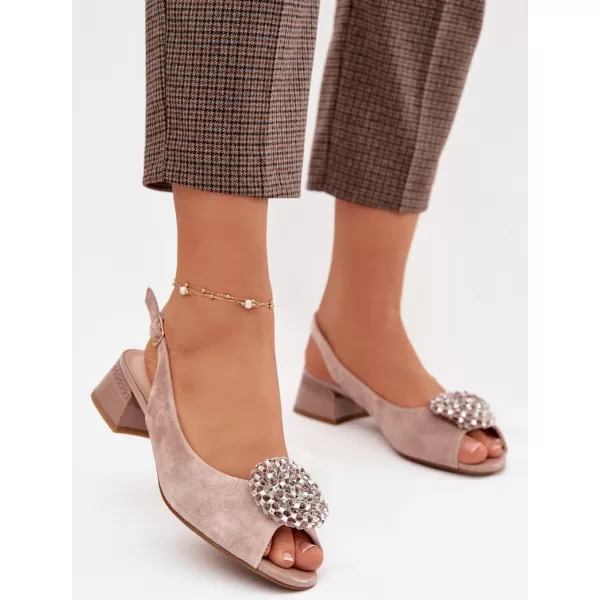  Dámské sandály D&A 41955-19 BEIGE 