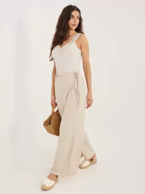 Dámské kalhoty FACTORY PRICE CS-SP-XYS3376.96 BEIGE