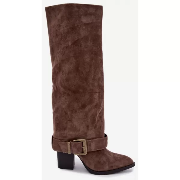  Dámské kozačky BOTO MM-40 KHAKI 