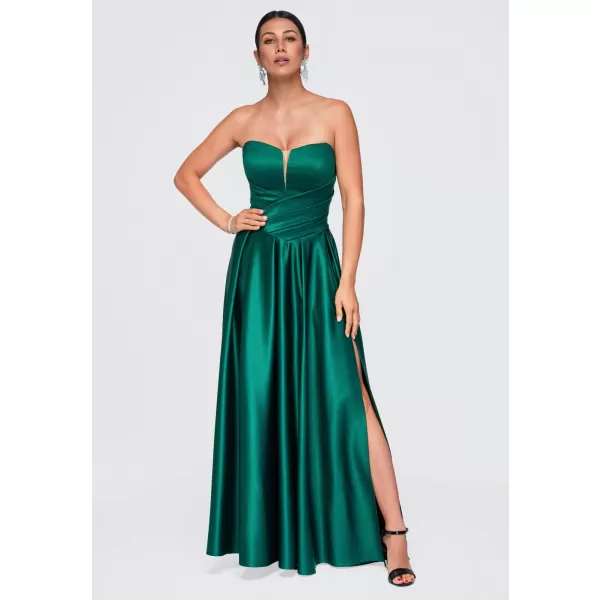  Dámské šaty LARICA LA-OM-DLR403 BOTTLE GREEN 