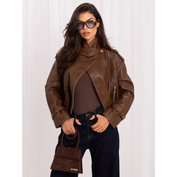  Dámská bunda ITALY MODA IR-KR-AY995.98P BROWN 