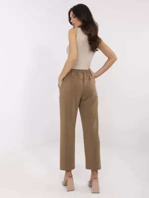 Dámské kalhoty ITALY MODA DHJ-SP-20523.66P LIGHT BROWN