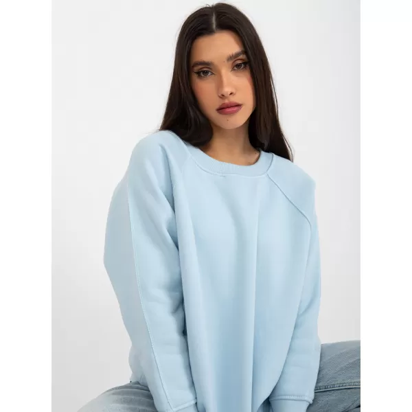  Dámská mikina EX MODA EM-BL-711-1.03X LIGHT BLUE 