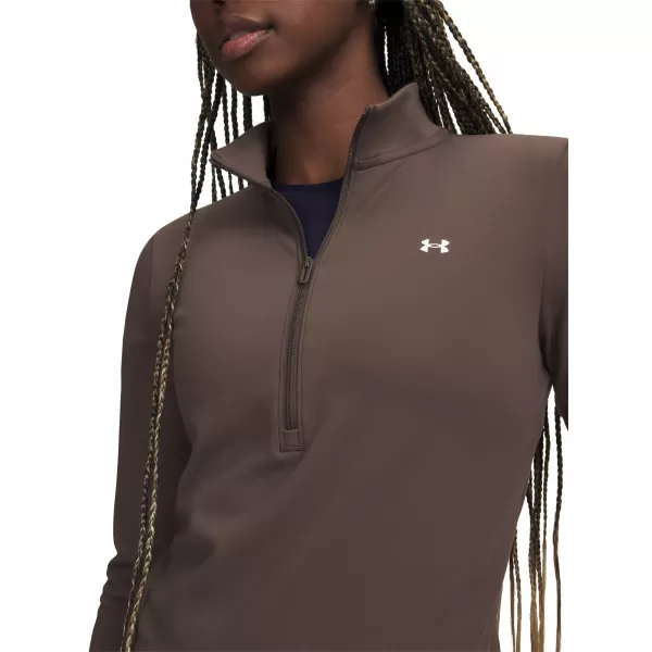  Dámské triko UNDER ARMOUR MOTION 1/2 ZIP 6013775-200 HNĚDÁ 