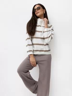 Dámské tepláky LAKERTA LK-SP-510234.95 DARK BEIGE