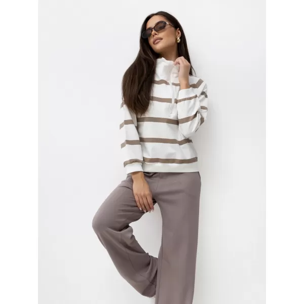  Dámské tepláky LAKERTA LK-SP-510234.95 DARK BEIGE 