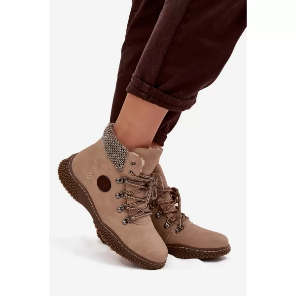  Dámské traperky BOTO 25BT02-9374 CAMEL 
