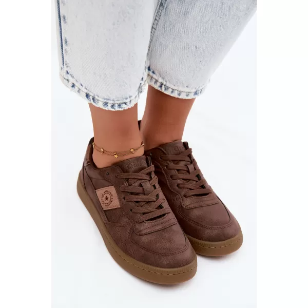  Dámské tenisky BIG STAR SHOES UU274017 BROWN/BEIGE 