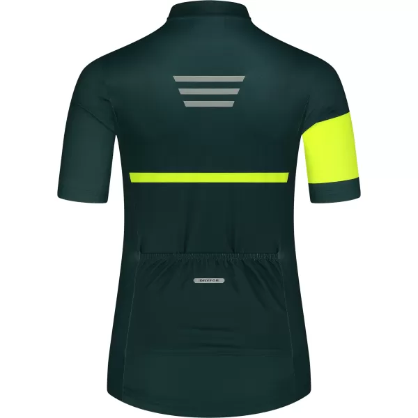  Dámský cyklo dres NORDBLANC ENTHUSIAST NBSLF8084 TMAVĚ ZELENÁ 