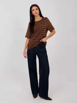 Dámské tričko RUE PARIS RV-TS-A1087.74 BROWN
