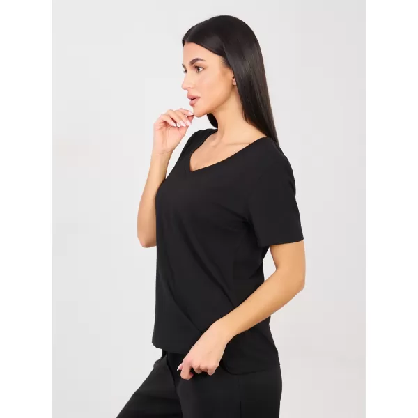  Dámské tričko RUE PARIS RV-TS-A1095.33 BLACK 