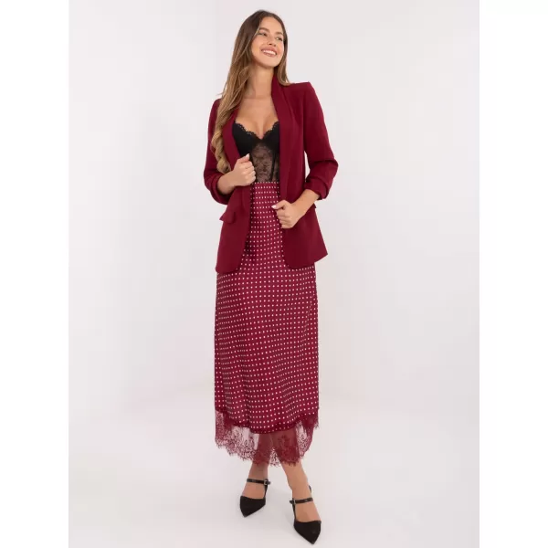  Dámská sukně RUE PARIS MI-SD-4213.52 BURGUNDY 