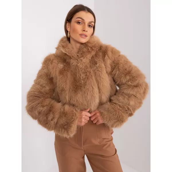  Dámská bunda WOOL FASHION ITALIA AT-KR-2378.97P CAMEL 
