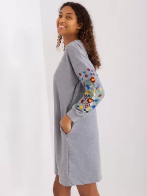 Dámské šaty RUE PARIS RV-SK-8979.94P GRAY