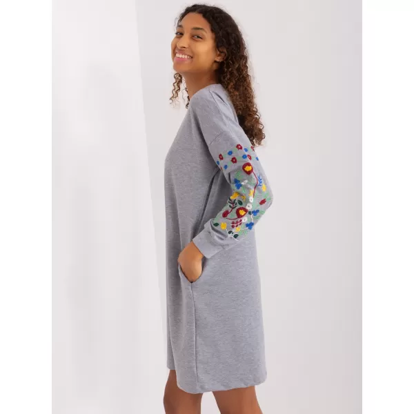  Dámské šaty RUE PARIS RV-SK-8979.94P GRAY 