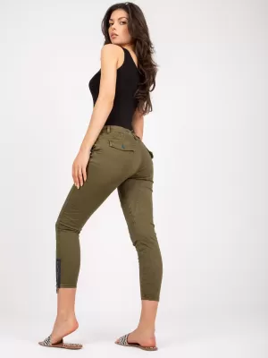 Dámské kalhoty FACTORY PRICE EM-SP-DY218.85 KHAKI