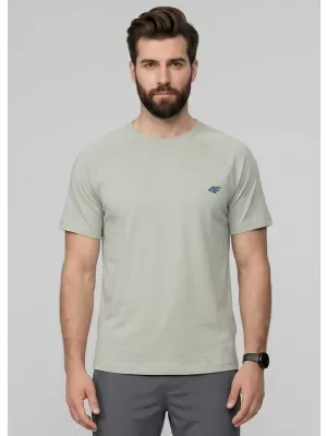 Pánské triko 4F 4FWAW25TTSHM2373 MINT
